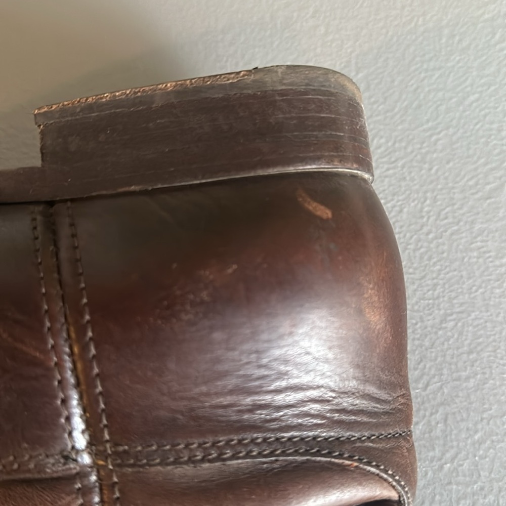Frye Tall Leather Riding Boots in Brown - Picture 14 of 16